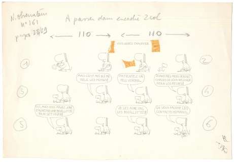 Copi (Raul Taborda Damanote Botana) | Copi - ’La Femme Assise’ in Le Nouvel Observateur, c 1965 | Russ Cochran