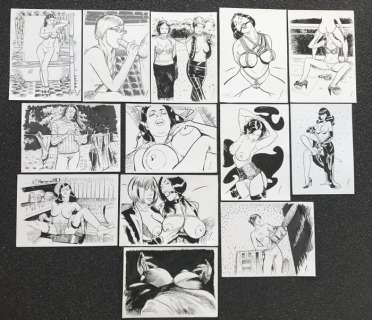 Nicholas / Salamanderlovers | Salamanderlovers - 13 Originele, erotische tekeningen - Formaat (13x): 22 x 31 cm. | Catawiki