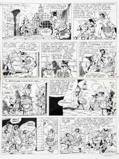 Sandron - Godaille et Godasse, planche n°37 Ã  l‘encre …