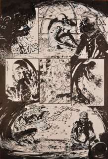 Guera Rm | Scalped - Illustration originale de la planche de la page 13 du Comics "Scalped", Issue 40 "Rez Blues" - (2010) | Catawiki