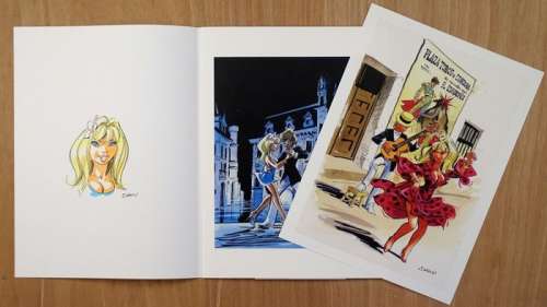 Dany | Pin Up - Portfolio Il était sept fois n°19 + dédicace - Page volante - EO | Catawiki