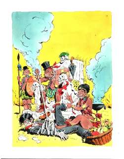 Raul Buzzelli | Identikit n. 8 - R. Buzzelli - Original Cover "Le miniere di re Salamone" - Page volante - Exemplaire unique - (1976) | Catawiki