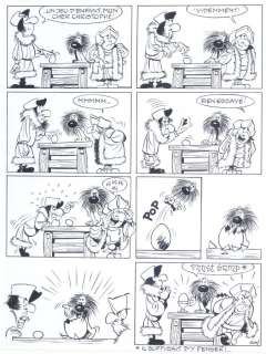 Géri | Skblllz, planche-gag Ã  l’encre de Chine publi… | Millon