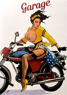 Zeta | Zeta - illustraz. originale "Antica pubblicitÃ  fake" - Page volante - (2015) | Catawiki