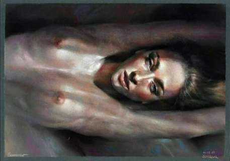 Julia Kirillova | Pin Up - Kirillova - A3 Original Artwork Sexy Girl Signed - Page volante - Exemplaire unique - (2020) | Catawiki