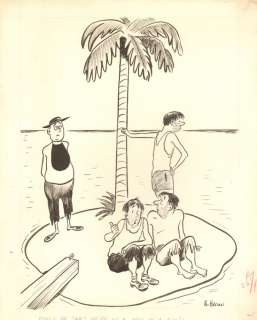 Bo Brown - Minister on desert island gag - humorama 1955