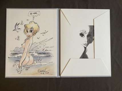 Walthéry, François | Natacha - Portfolio Khani - Quelques nuances de gris + Dédicace - Cartonné - EO - (2021) | Catawiki
