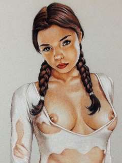 Sly | The Wet Little Girl - Hot Sexy Drawing Illustration Colored - 42x31 cm. (A3) | Catawiki