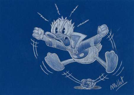 Millet | Donald Duck - Millet - Original drawing - EO | Catawiki