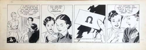 Alex Raymond | Rip Kirby 6-21 - Alex Raymond original strip - Page volante - EO - (1951) | Catawiki