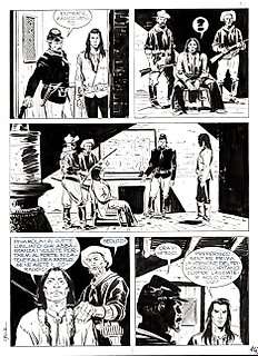 Stefano Biglia - Magico Vento n. 77 - 4x Tavola Originale "Pioggia-in-faccia" S.Biglia - (2003)