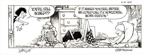 Jerry Scott And Jim Borgman | Borgman - ZITS, 10/31/2015, Signed | Russ Cochran