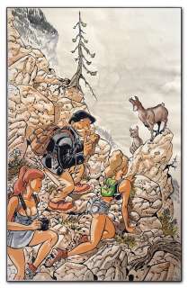 Félix Meynet | Meynet, Félix - Dessin original couleur - Fanfoué des Pnottas - Page volante - (2008) | Catawiki