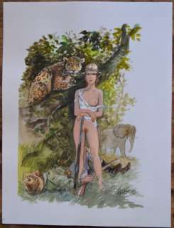 Charles, Jean-François | Charles, Jean-François - Aquarelle et acrylique originale + Carnet du Pinceau d’Or - Indian Dreams | Catawiki