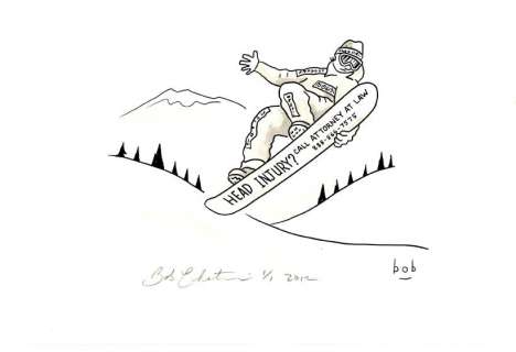 Bob Eckstein | Eckstein - "HEAD INJURY?", Wall Street Journal NO RESERVE! | Russ Cochran