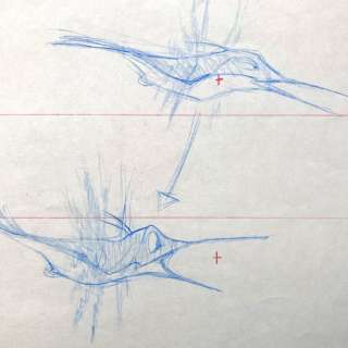 Disney | Walt Disney Feature Animation - Original Animation Production Drawing - Pocahontas - "Flit" - (1995) | Catawiki