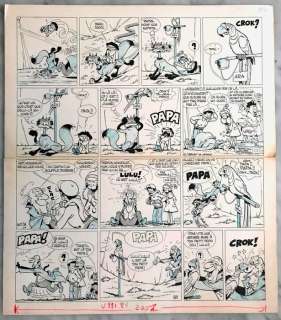 Gotlib (Marcel Gottlieb, 1934 - 2016) | Gotlib - Nanar, Jujube et Piette - Planche originale - Le Papa - (1964) | Catawiki