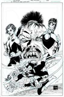 Ethan Van Sciver - Green Lantern Corps #23 Cover (Green Lantern: Hal Jordan, Guy Gardner, 4 Others!) 2017