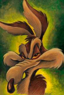 Joan Vizcarra | Wile E. Coyote - ACME - Original Painting by Joan Vizcarra - Acrylic Art | Catawiki