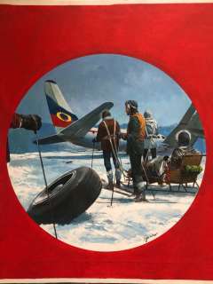 Carlo Jacono | Cerchiorosso N. 5 - C. Jacono - original cover "A est di desolation" - Jack Higgins - Page volante - Exemplaire unique - (1979) | Catawiki