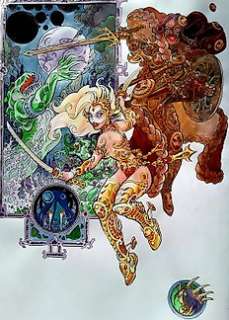 Danard Jean-Pierre | Danard Jean-Pierre - Dessin original couleur - Marlysa T5 - Le Thaumaturge + dédicace couleur - C - EO - (2003/2021) | Catawiki