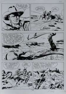 G.Ticci | Tex - Ticci - Tex n.386 â€œTex: Il Supplizioâ€ pag.64 tavola originale 215 - Page volante - (1992) | Catawiki