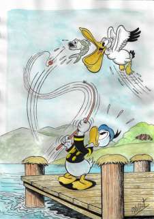 Millet | Millet - Original Drawing - Donald Duck - Size: 30 x 42 cm. | Catawiki