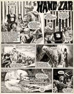 Don Lawrence | Maroc The Mighty, The Hand of Zar, planche originale à l’encre de chine publiée en 1964 chez Lion Comics. | Septimus