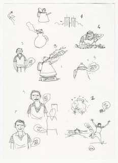 Gipi (Gian Alfonso Pacinotti) | GiPi - illustrazione originale per La Repubblica "C’est Pas Moi" - Page volante - Exemplaire unique | Catawiki