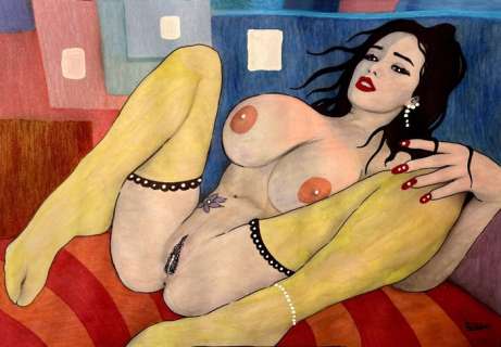 Roxana E Oz | 2 FUMETTISTE - Roxana e Oz - 2x illustrazioni originali ad acquerello "Cofessionale" e "L’origine della vita" - Page volante - Exemplaire unique - (2015) | Catawiki