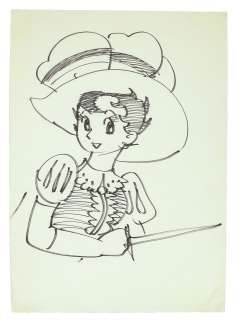 Tezuka Osamu Hand drawing Illustration "Ribbon Knight" | Mandarake (Big Web)