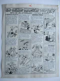 FRANCISCO IBÁÑEZ: PLANCHA ORIGINAL PUBLICADA EN LA REVISTA ”LA RISA”. PLANCHAS ORIGINALES.