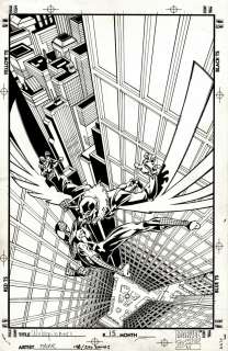Rodney Ramos, Rurik Tyler - webspinners: tales of spider-man #15 cover (spider-man battles vulture! ) 1999