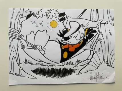 Lara Molinari | Lara Molinari - Disegno Originale - "Paperino" - Page volante - Exemplaire unique - (2018) | Catawiki