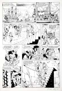 Paape - Yorik, planche n°6 Ã  l‘encre de Chine sur ca…