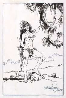 Fenzo (Stelio) | Jungla, illustration Ã  l’encre de Chine, au f… | Millon