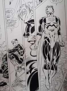 Tom Grindberg | Green Lantern Tom Grindberg - 11x17 - A3 - GREEN LANTERN ANNUAL #4 - Page volante - Exemplaire unique - (1995) | Catawiki