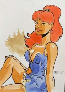 Meynet | Fanfoué - Dessin original couleurs / Tirage de tête version 25 ex N°/S - Cartonné - (2009) | Catawiki