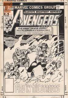 Dan Green Gene Colan - avengers 206 cover (marvel, 1981) heavy-hitting roster of earth‘s mightiest!