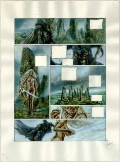 Emmanuel Civiello - planche originale - Guerriers des ténèbres - Korrigans