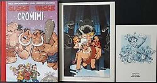 Gerben Valkema - Suske en Wiske - Luxe Cromini met opdrachttekening (niet op naam) en 2 prenten - Cartonné - EO - (2017)