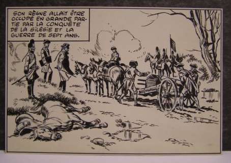 Funcken, Liliane En Fred | Funcken, Liliane en Fred - Originele tekening - De geschiedenis van de Wereld - Napoleon Bonaparte - (1958) | Catawiki