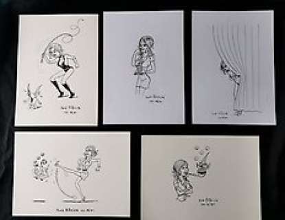 Kim Duchateau | Kim Duchateau - 5x Originele tekening - Esther Verkest - (2010) | Catawiki