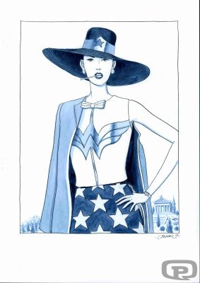 Dominique Bertail | Wonder Woman, Illustration - Original Artwork by Dominique Bertail | Pulp’s Art