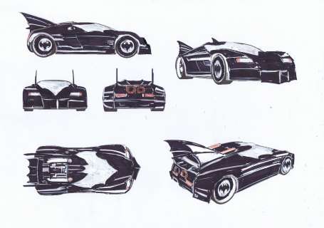 Padilla, Agustin - Batman: French Batmobile concept design