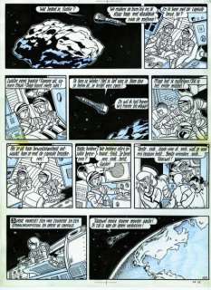 Encre de Chine et crayon bleu avec couleurs au dos pour la planche 51 | Millon