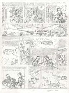 Teun Berserik | Blake et Mortimer, La vallée des immortels, menace sur Hong Kong, planche originale à la mine de plomb pour cet album paru en 2018 chez Blake et Mortimer. | Septimus