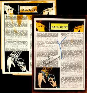 Fall-Guy! | FALL-GUY!, WAR AGAINST CRIME # 9, 2 Pc. Collection, Text Story (1949) | Russ Cochran