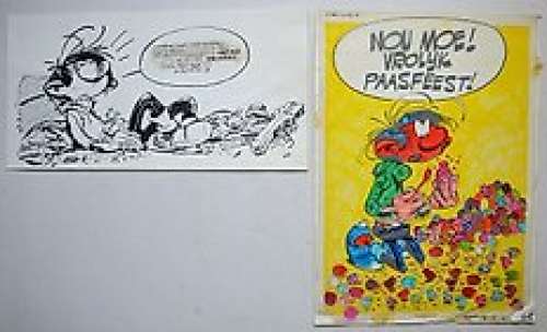 Studio Jan Kruis - Studio Jan Kruis - Originele tekeningen voor Sjors Weekblad - Guust Flater - (1968)