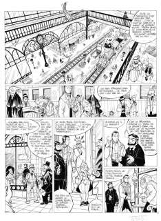 Planche originale 7 du tome 2 des Arcanes du Midi-Minuit par Cyril TRICHET